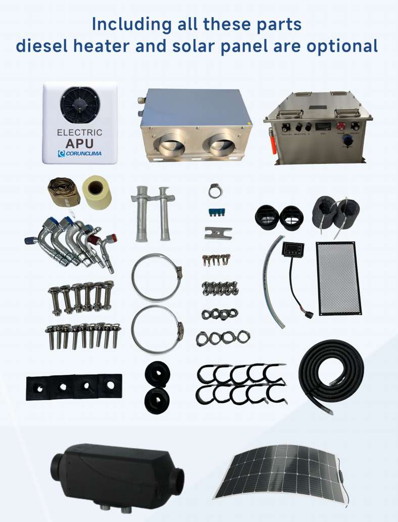 Full parts kit included with an Electric APU installation