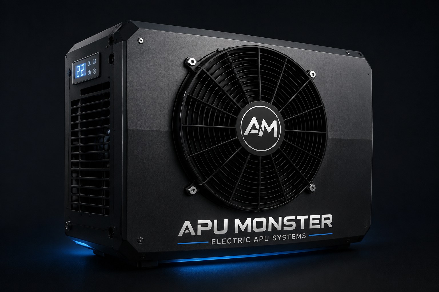APU Monster condenser and electric cooling unit